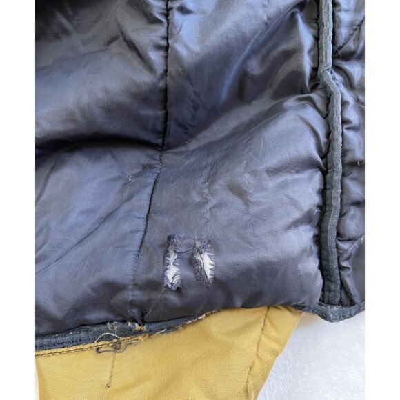 Vintage RefrigiWear Jacket Size L Yellow Parka Coat Fleece Collar Work USA - Picture 15 of 16